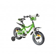 12" Vaikiškas dviratis 2-4 ratų (iki 35kg, ūgis 90-110cm) Kawasaki Juniso