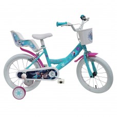 16" Vaikiškas dviratis 2-4 ratų (iki 50kg, ūgis 100-125cm) Frozen