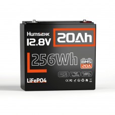 Akumuliatorius Humsienk 12V 20Ah Plus LiFePO4 ličio – 256 Wh, 20A BMS, IP65 Akumuliatorius Humsienk 12V 20Ah Plus LiFePO4 ličio – 256 Wh, 20A BMS, IP65