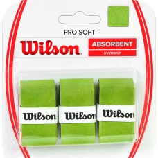 Apvija Lauko Teniso Raketei Wilson Pro Soft Absorbent Overgrip Žalia 3 vnt