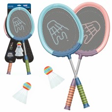 Badmintono rakečių ir šaudyklių rinkinys 2vnt.WOOPIE