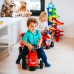 FALK CASE IH vaikiškas traktorius-paspirtukas su priekaba FALK CASE IH vaikiškas traktorius-paspirtukas su priekaba