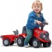 FALK CASE IH vaikiškas traktorius-paspirtukas su priekaba FALK CASE IH vaikiškas traktorius-paspirtukas su priekaba