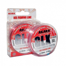 Fluorokarboninis žvejybinis valas AKARA Glx Ice Red 30m 0.18mm
