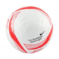 Futbolo kamuolys Nike Academy Superlight, baltas ir raudonas Futbolo kamuolys Nike Academy Superlight, baltas ir raudonas