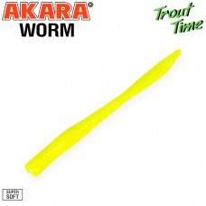 Guminukas AKARA Trout Time WORM 3, 75 mm, 04Y (W3-04Y-SH-F10)