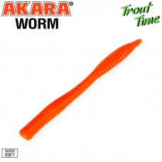 Guminukas AKARA Trout Time WORM 3, 75 mm, 100 (W3-100-GR-F10)