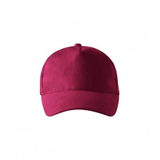 Kepurė su snapeliu MALFINI 5P 307 Unisex, Garnet 340g/m2