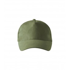 Kepurė su snapeliu MALFINI 5P 307 Unisex, Khaki 340g/m2