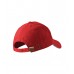 Kepurėle su snapeliu MALFINI Sandwich 6P Raudona 340 g/m²