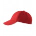 Kepurėle su snapeliu MALFINI Sandwich 6P Raudona 340 g/m²