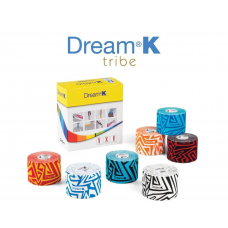 Kineziologinis Teipas Dream®K Tribe, mėlynas/baltas (raštuotas)