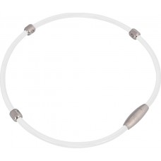 Magnetic Necklace inSPORTline Alkione (Black) - White  45 cm