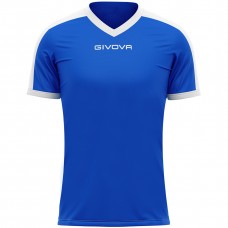 Marškinėliai Givova Revolution Interlock Mėlynai Baltas MAC04 0203