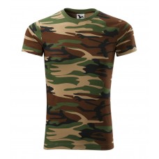 Marškinėliai Unisex MALFINI Camouflage 144 Camouflage brown 160 g/m²
