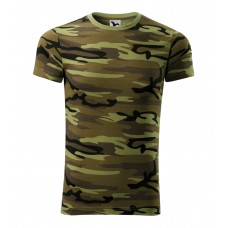 Marškinėliai Unisex MALFINI Camouflage 144 Camouflage green 160 g/m²
