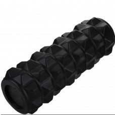 Masažinis jogos volas THOMS Solid Roll 33x14 cm. Juodas