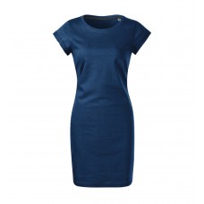 Moteriška laisvalaikio suknelė MALFINI Freedom Midnight blue – 100 % medvilnės Moteriška laisvalaikio suknelė MALFINI Freedom Midnight blue – 100 % medvilnės