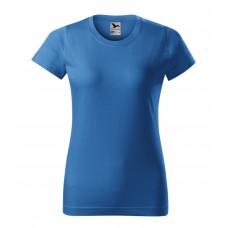 Moteriški Marškinėliai MALFINI Basic 134 Azure blue, 160g/m2 Moteriški Marškinėliai MALFINI Basic 134 Azure blue, 160g/m2