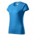 Moteriški Marškinėliai MALFINI Basic 134 Blue, 160g/m2