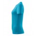 Moteriški Marškinėliai MALFINI Basic 134 Blue atoll, 160g/m2