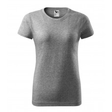 Moteriški Marškinėliai MALFINI Basic 134 Dark gray melange, 160g/m2
