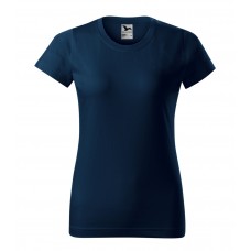 Moteriški Marškinėliai MALFINI Basic 134 Navy blue, 160g/m2