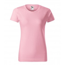 Moteriški Marškinėliai MALFINI Basic 134 Pink, 160g/m2