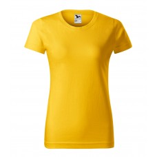 Moteriški Marškinėliai MALFINI Basic 134 Yellow, 160g/m2