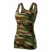 Moteriški Marškinėliai MALFINI Camo Triumph 180 g/m² Camouflage brown