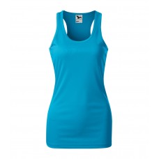 Moteriški Marškinėliai MALFINI Racer Blue atoll, 130 g/m²
