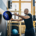 Odinis Svorinis Treniruočių Kamuolys THOMS Wall Ball 5kg.