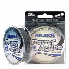 Pintas Valas AKARA Power Action X-4 Pilkas 100 m 0.08 mm 5.50 kg