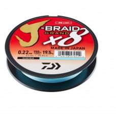 Pintas valas Daiwa J-Braid Grand X8 Blue, 135 m - 0,13mm