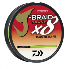 Pintas Valas DAIWA J-Braid Grand X8 Chartreuse 270m 0.22mm