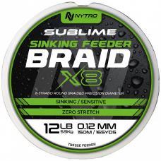 Pintas Valas NYTRO SUBLIME X8 SINKING FEEDER BRAID 0.12mm 150m