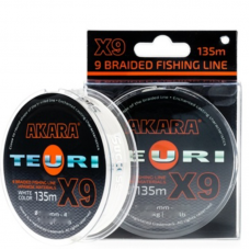 Pintas valas Teuri X9 White 135m, 0.12mm, 6kg