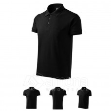 Polo Marškinėliai MALFINI Cotton Black, Vyriški