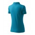 Polo marškinėliai MALFINI Pique Polo Turquoise, moteriški
