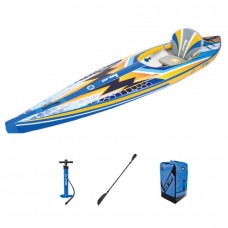 Pripučiama vienvietė baidarė su Drop-Stitch technologija – 396 × 86 cm Zray Expedition