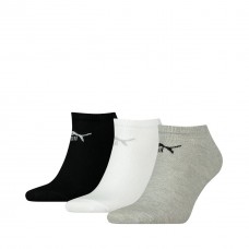 Puma Sneaker Ankle Socks kojinės, pilkos, baltos ir juodos, 3 poros Puma Sneaker Ankle Socks kojinės, pilkos, baltos ir juodos, 3 poros
