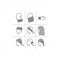 Šalikas - Movas MALFINI Twister 328, Baltas