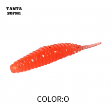 Silikoninis masalas AsaTsuri Tanta Hot Red, ilgis 2,5 cm, 20vnt