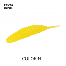 Silikoninis masalas AsaTsuri Tanta Hot Yellow, ilgis 2,5 cm,.20vnt