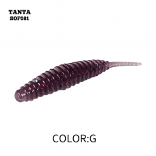 Silikoninis masalas AsaTsuri Tanta Violet Flake, ilgis 2,5 cm,.20vnt