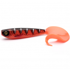 Silikoninis masalas Fox Rage Pro Grub - UV Red Wake 12 cm