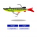 Silikoninis masalas su Jig galvute AsaTsuri T-Tail 3D Firetiger 12 cm, 23g