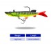 Silikoninis masalas su Jig galvute AsaTsuri T-Tail 3D Firetiger 9 cm, 15g