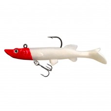 Silikoninis masalas su Jig galvute AsaTsuri T-Tail 3D RedHead 12 cm, 23g