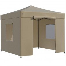 Sulankstoma palapinė Pop Up 2.92x2.92 m, su sienomis ir stogu, Smėlio, serija H, plienas